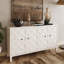 4 Door Accent Cabinet, Sideboard Buffet Server Cabinet, Storage Cabinet