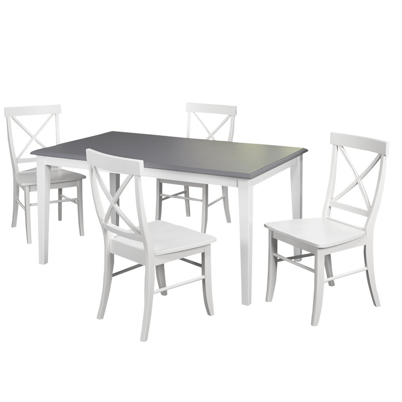 Ensemble repas pour 4 personnes Aliee, Blanc