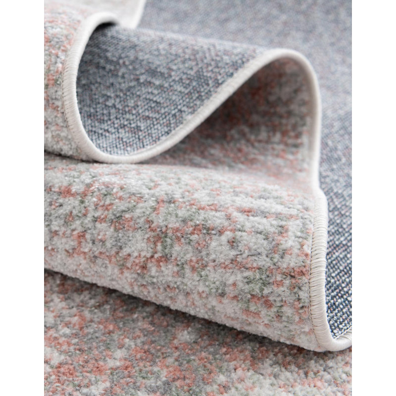 Langley Street® Modern Trellis Massie Rug, Square 5'3", Pink