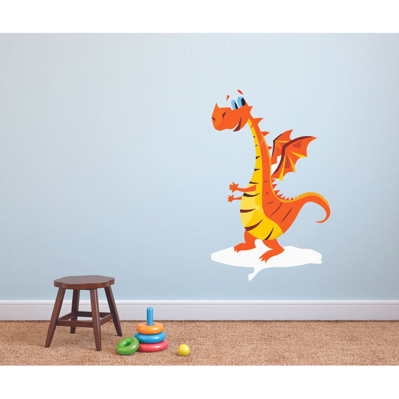 Adhésif décoratif sympathique dragon, H 10 po x l 8 po