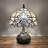 Simonetti Tiffany Table Lamp Stained Glass Baroque Style Lavender LED Bulb Dragonfly Base 10"W*10"D*14"H*-692339876