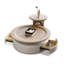 Ensemble de tables basses rondes en bois manufacturé Burlywood