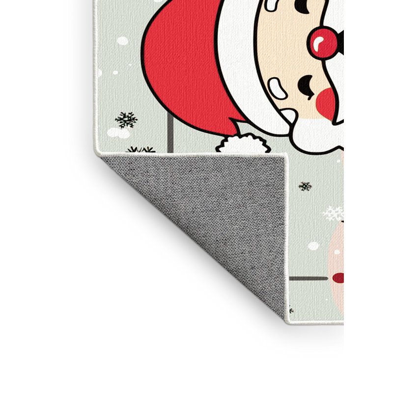 Ginza Six Washable Christmas Winter Holiday Rug, Rectangle 4' x 6'