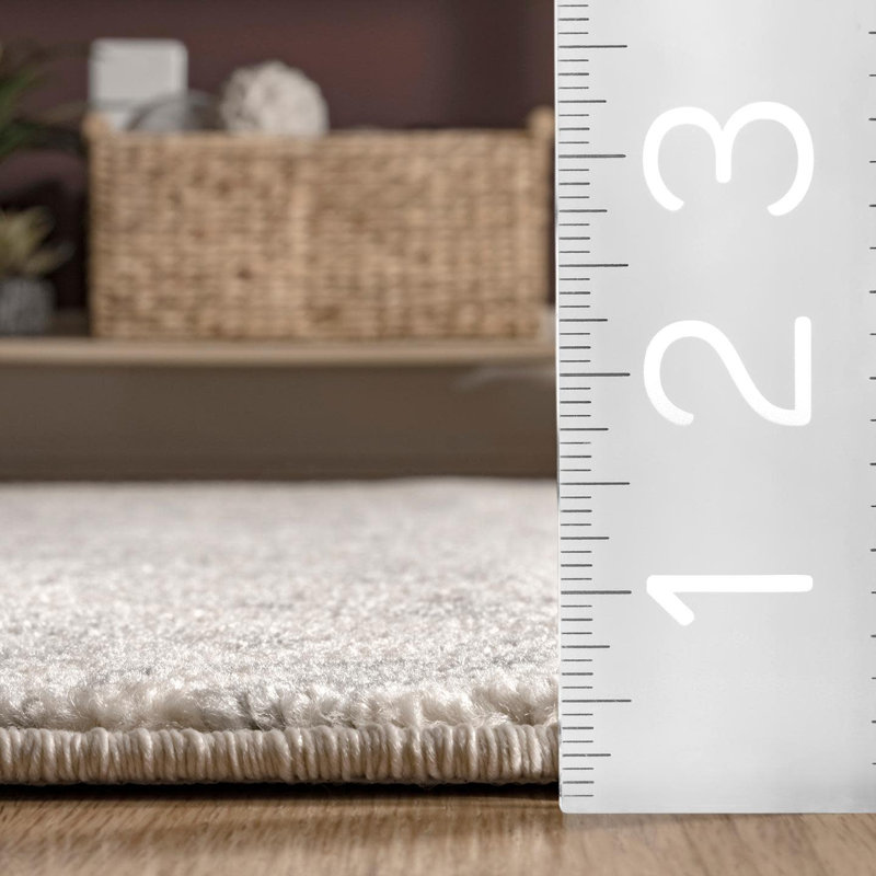 Tapis gris performance performance rayé Nyo, Rectangle 8 pi x 10 pi
