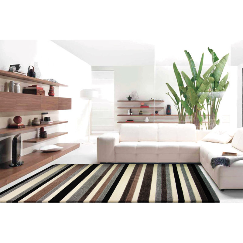 Hyatt Striped Area Rug Set, Rectangle 140 x 200cm