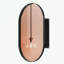 Pharmacie ovale avec miroir et tablettes réglables-1003489508