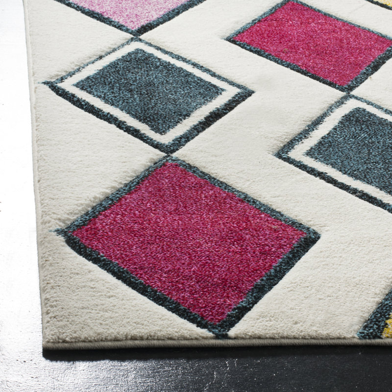Kena Performance Geometric Rug, Square 6'7"