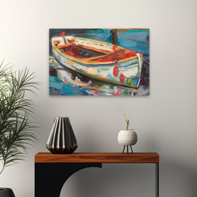 Bleu et bateaux, art de bateau en solo
