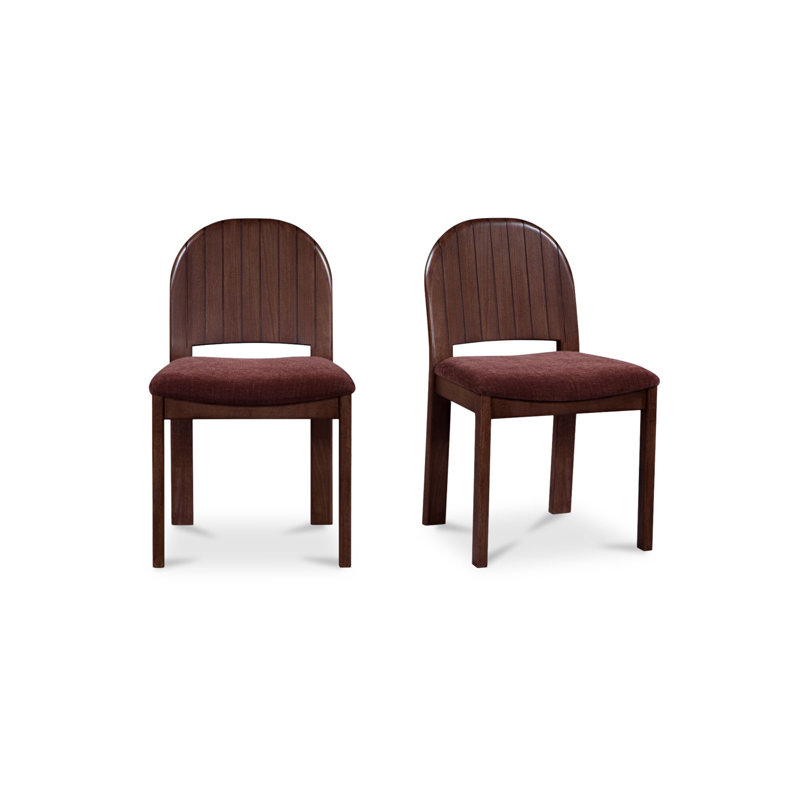 Emil Dining Chair Cream-Set of Two, Purple