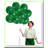 Vibrant Green Hanging Paper Fans & Leaves
