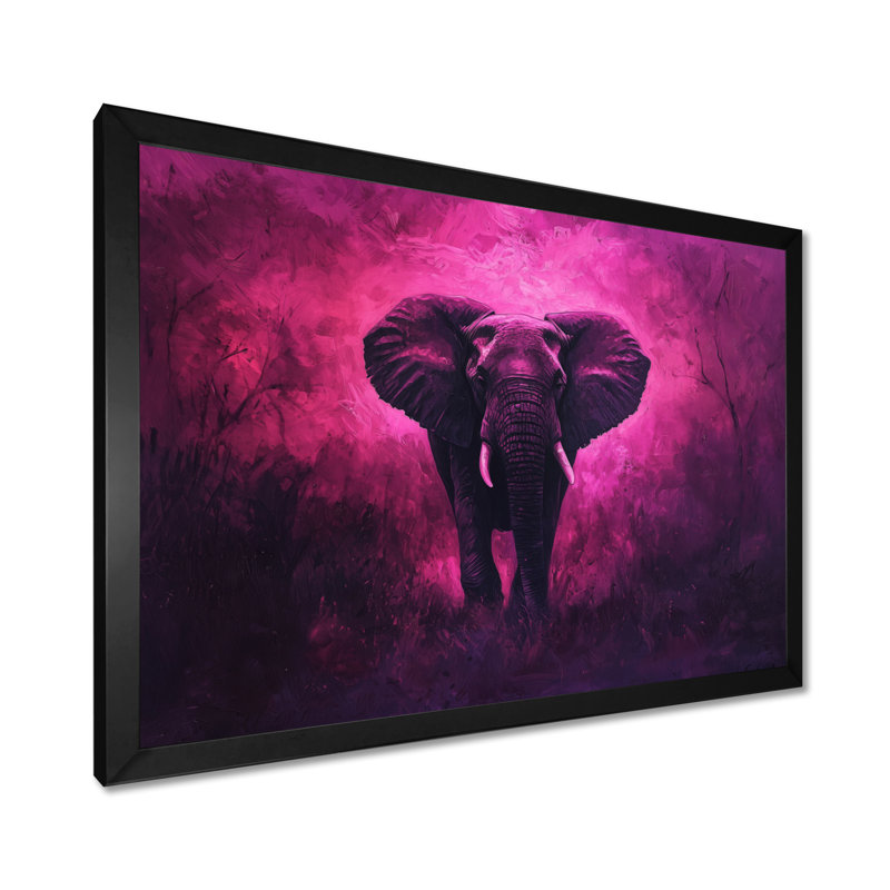 Haledon éléphant dans la lueur du crépuscule d'Afrique II - éléphant, art mural, Reproduction encadrée d'une seule photo