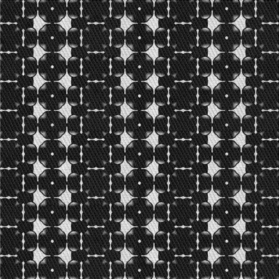 Noir abstrait/Tapis décoratif blanc Pedrick