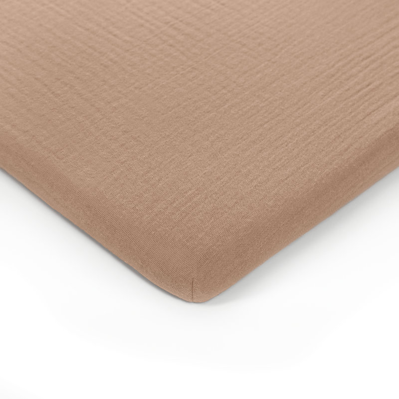 Cedar Muslin Cotton Fitted Bassinet Crib Sheet