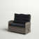 Acuff 48" Wide All Weather Outdoor Wicker Loveseat with Cushions
