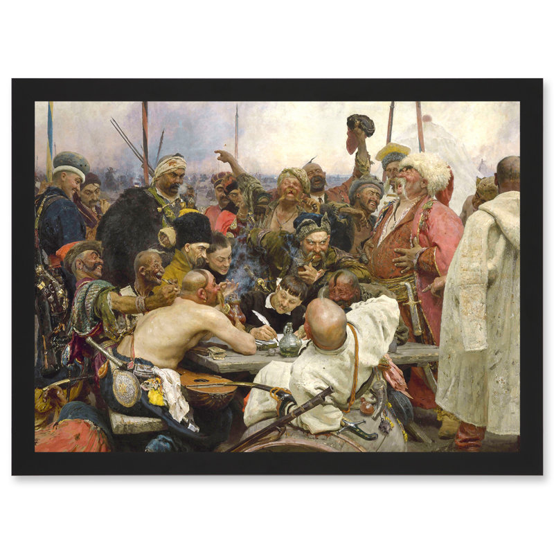 Cossacks by Ilya Repin - Single Picture Frame Painting
