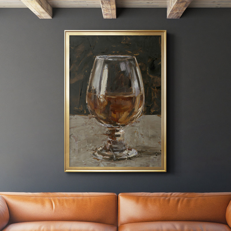 Toile encadrée de qualité supérieure The Hard Stuff III - prête à être accrochée, Or, H 42,5 po x l 30,5 po x P 1 po