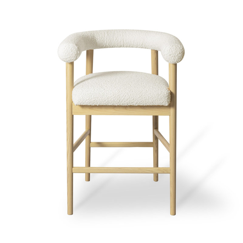 Lowther Spara Performance Boucle Counter Stool, Cream