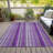 Kinslee Washable Striped Indoor / Outdoor Rug-819441677