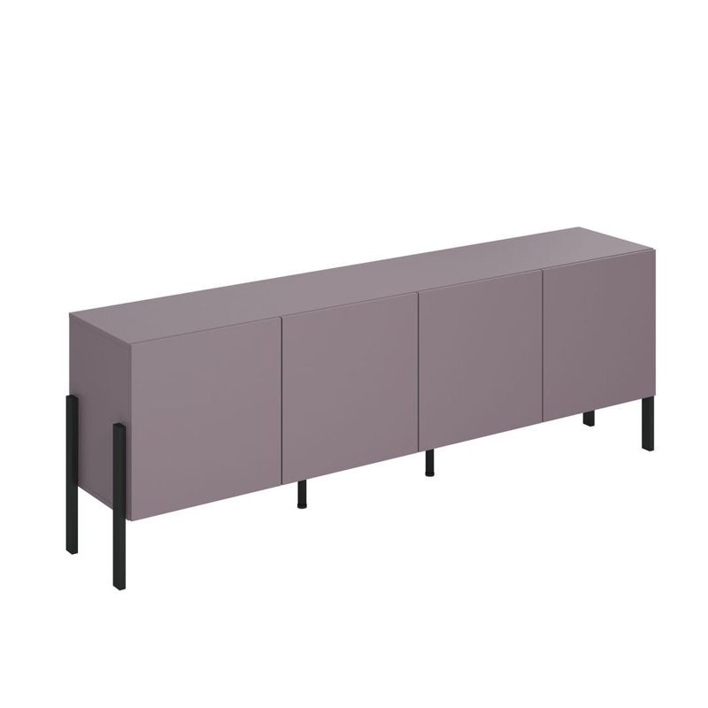 Burham Unfinished TV Stand for TVs up to 75", Plum