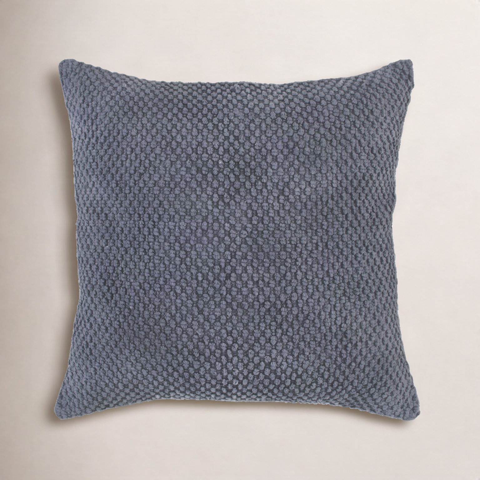 Saskia Embroidered Throw Pillow, Dark Gray