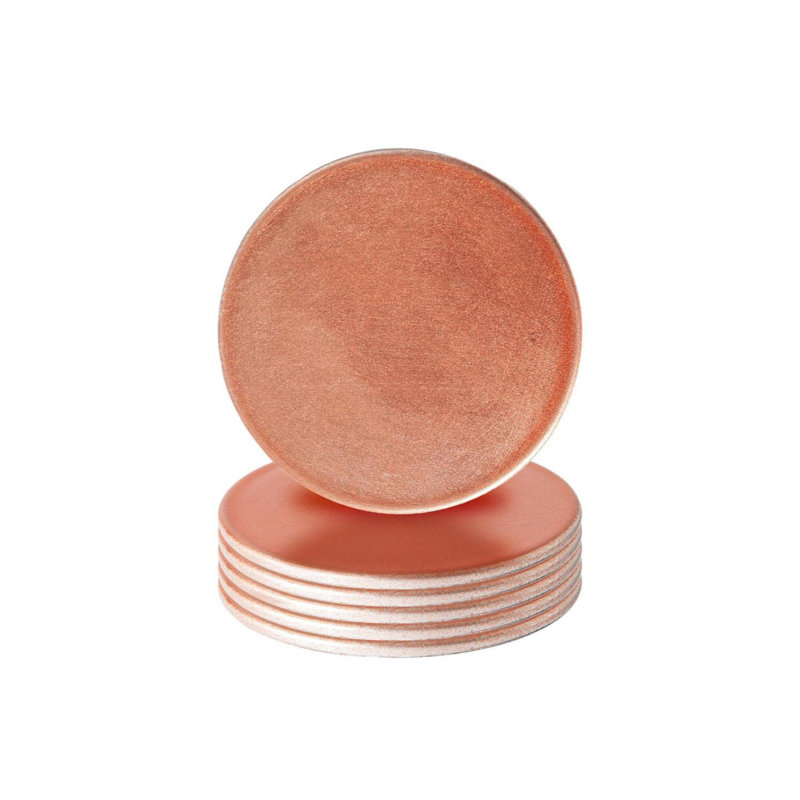 Metallic Coasters, Rose Gold
