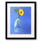 Solitary Sunflowre Print by Dina Gardner