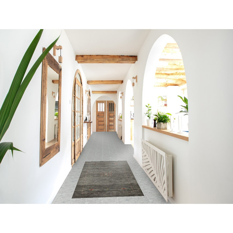 Tapis tribal en laine de style Gabbeh 3 x 6