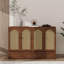 Élégante armoire-lit escamotable grand format avec station de charge intégrée et tiroir de rangement spacieux-1230617304
