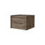 Table de chevet flottante murale brun foncé-1888739449