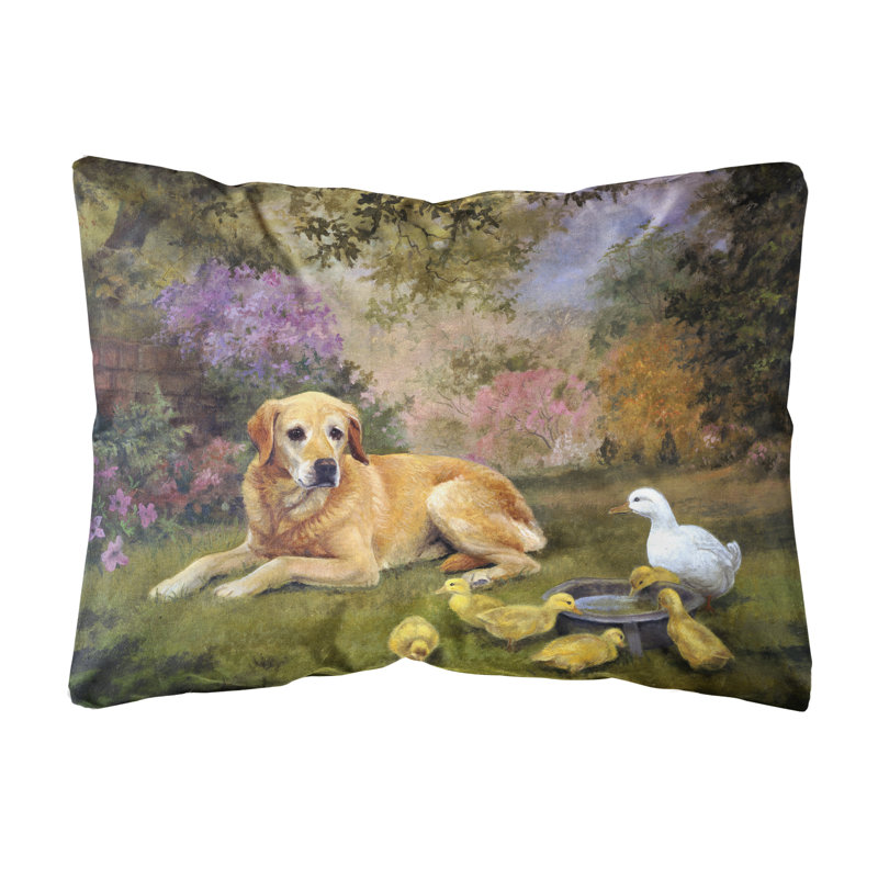  Coussin décoratif intérieur / extérieur Labrador and Chicks