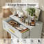Commode bleue à quatre tiroirs-118614269