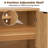 31.5"W  Modern Sideboard with Adjustable Shelf