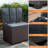 Rattaner Resistant Wicker Deck Box with Gas Spring Lid and Zippered Waterproof Inner Bag-68949610-112952862