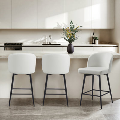 Brentley Swivel 27.1'' Counter Stool