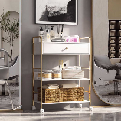 Organisateur de maquillage de grande capacité avec tiroirs