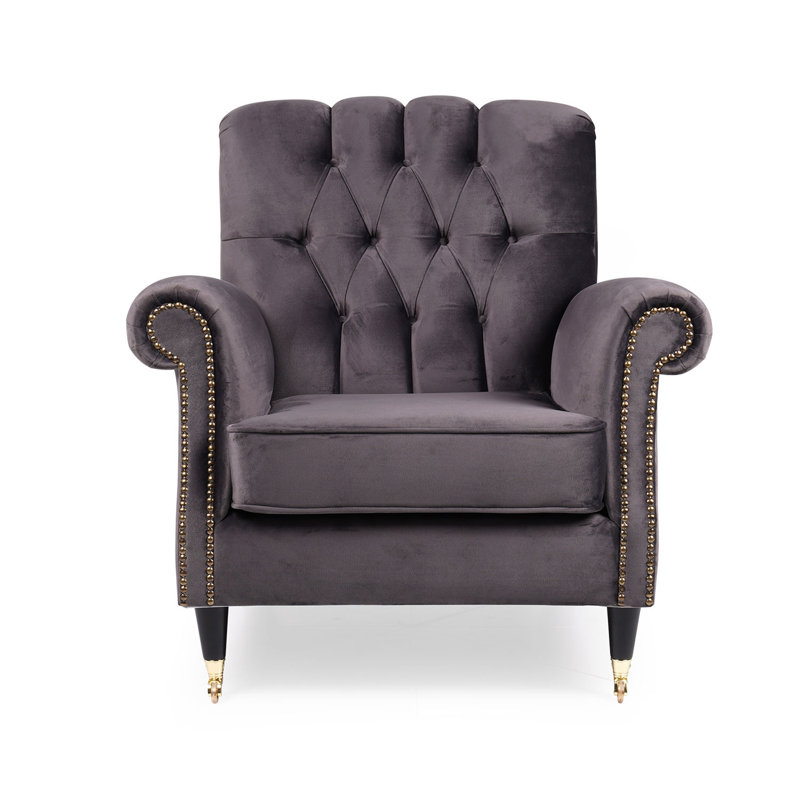 Aedel Velvet Armchair
