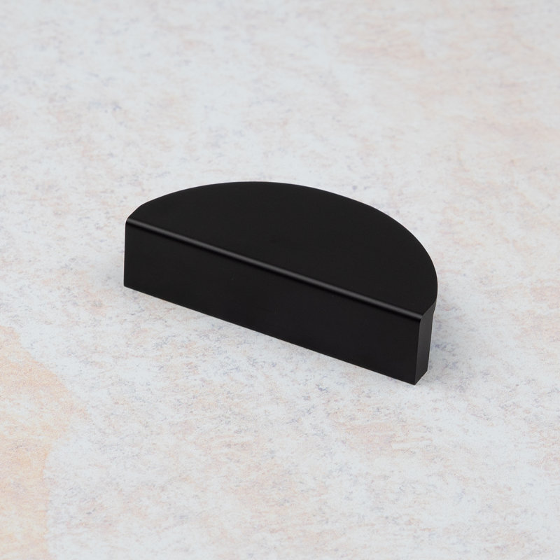 Half Moon Handles in Multiple Finish Variations, Matte Black