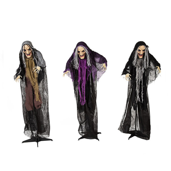 The Holiday Aisle® 3 Piece Witches Garden Stake Set & Reviews 