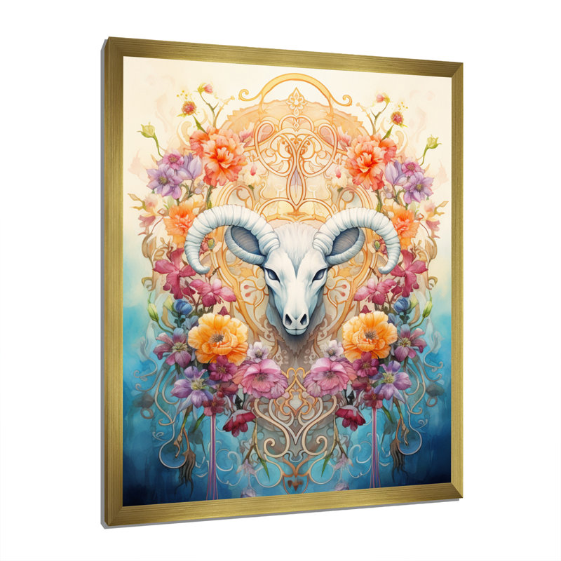 «Folk Religion Divine Blessings», impressions sur toile, H 20 po x l 12 po x P 1 po, Encadrement doré