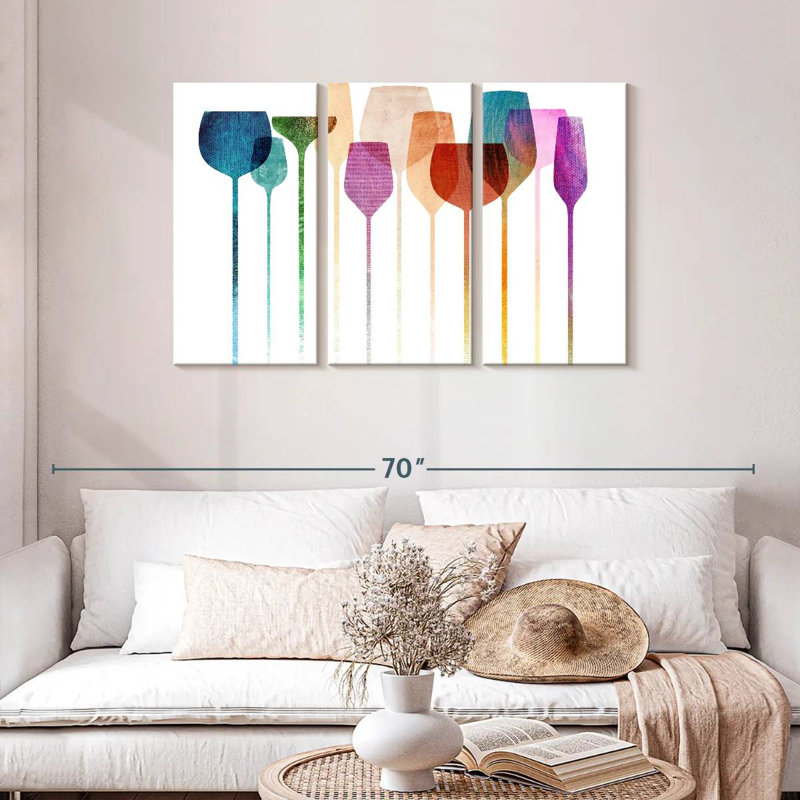 Senne Colorful Party Glasses, 28" H x 45" W