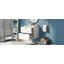 Meuble-lavabo mural moderne à 2 tiroirs-106757345