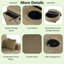 Canapé d'angle avec pouf de rangement, rangement dissimulé, ports de chargement USB et porte-gobelets-1131966983