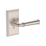 Dunsmoor Passage Lever with Chamfered 5in Rose in Venetian Bronze
