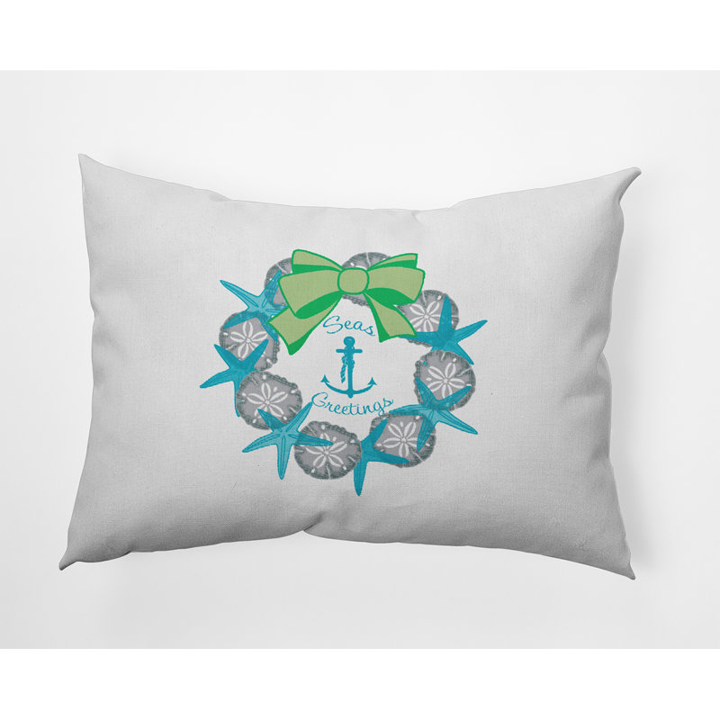 Reversible Throw Pillow, 14" x 20", Rectangular