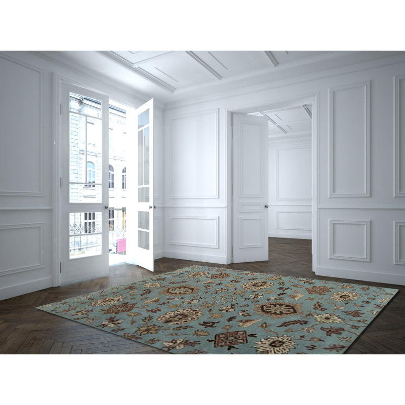 Acaia Wool Floral Indoor Rug, Rectangle 8' x 11'