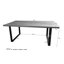 Montreux Oak Solid Wood Top Metal Base Dining Table-47484114-47484115