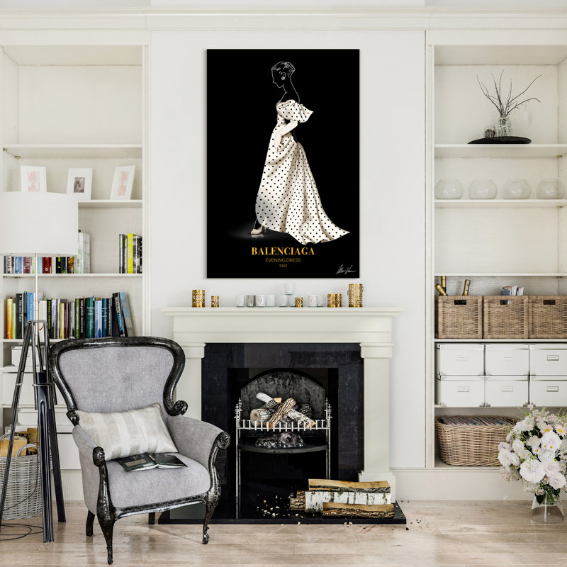 Fashionable Pasarela Look Book Colorful Tempered Glass Art Print Set