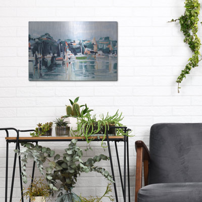 «Watercolor Bay 2» par Emma Scarvey, art mural en métal