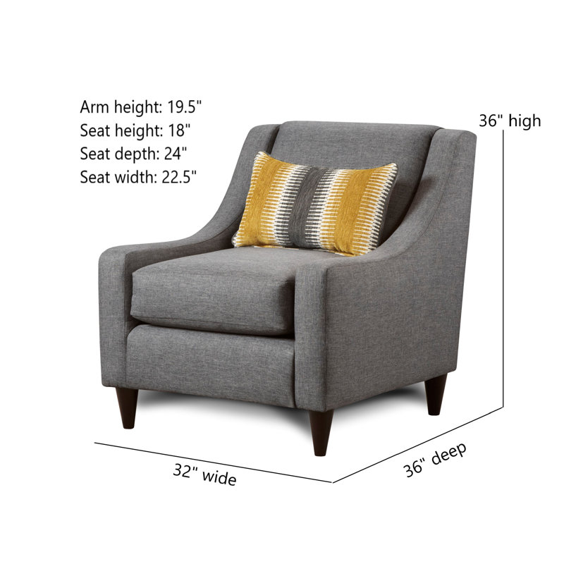 Fauteuil de chambre en polyester Ballina