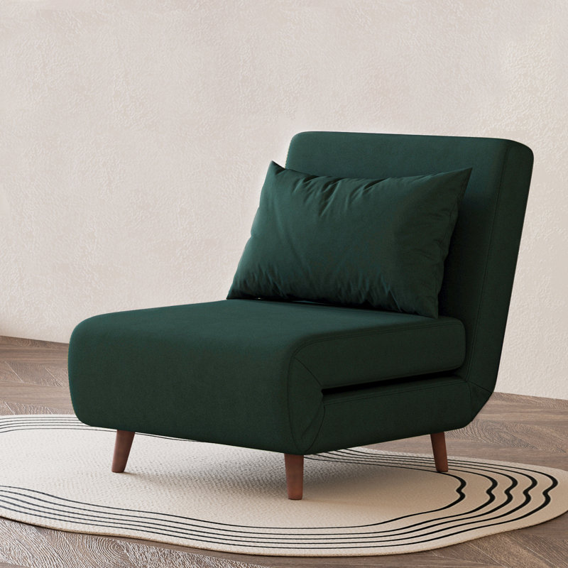 Clarissa Upholstered Accent Chair, Dark Green Velvet